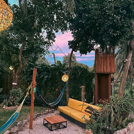 El Buho Bacalar Eco-Cabanas Hostal Eksteriør billede