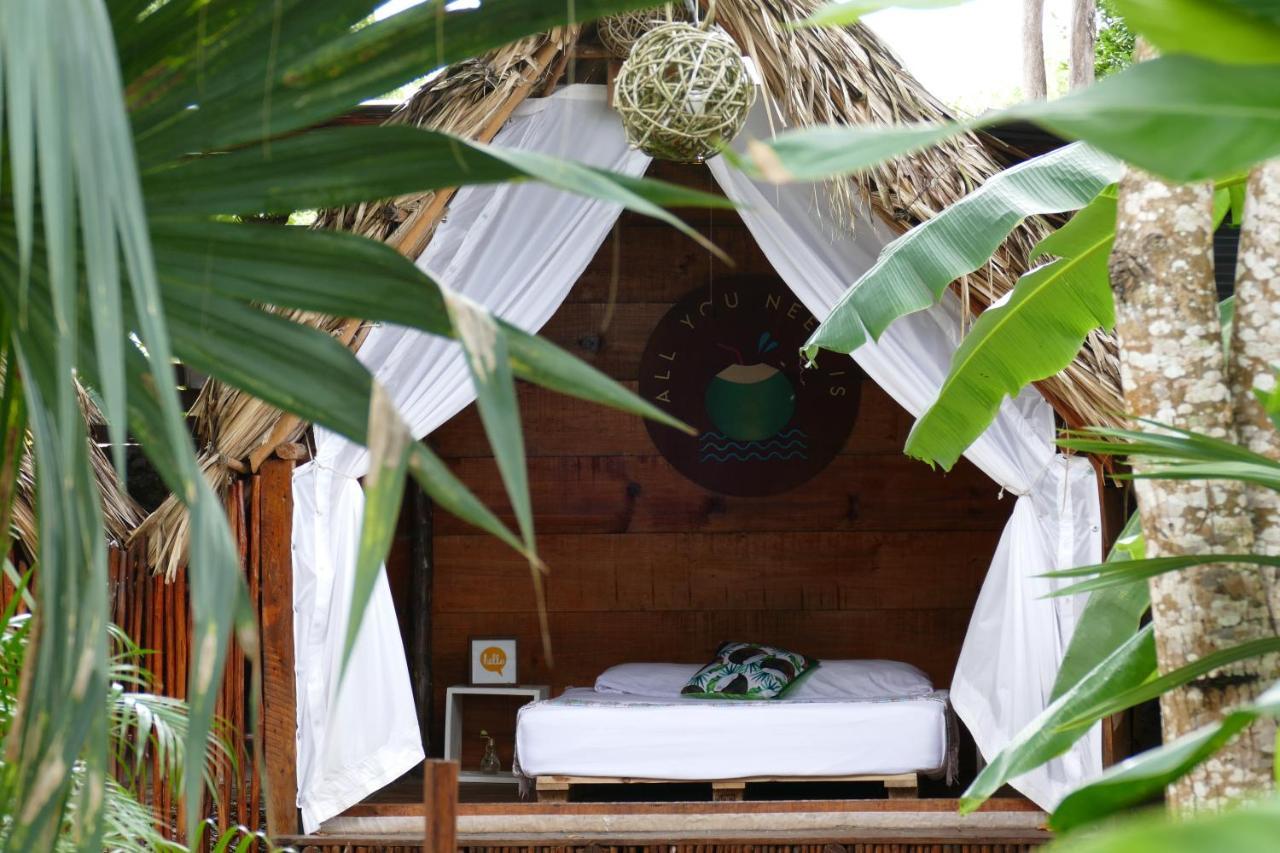 El Buho Bacalar Eco-Cabanas Hostal Eksteriør billede