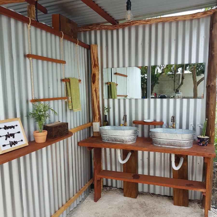 El Buho Bacalar Eco-Cabanas Hostal Eksteriør billede