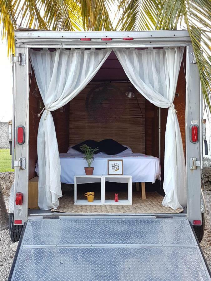 El Buho Bacalar Eco-Cabanas Hostal Eksteriør billede