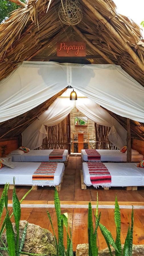 El Buho Bacalar Eco-Cabanas Hostal Eksteriør billede