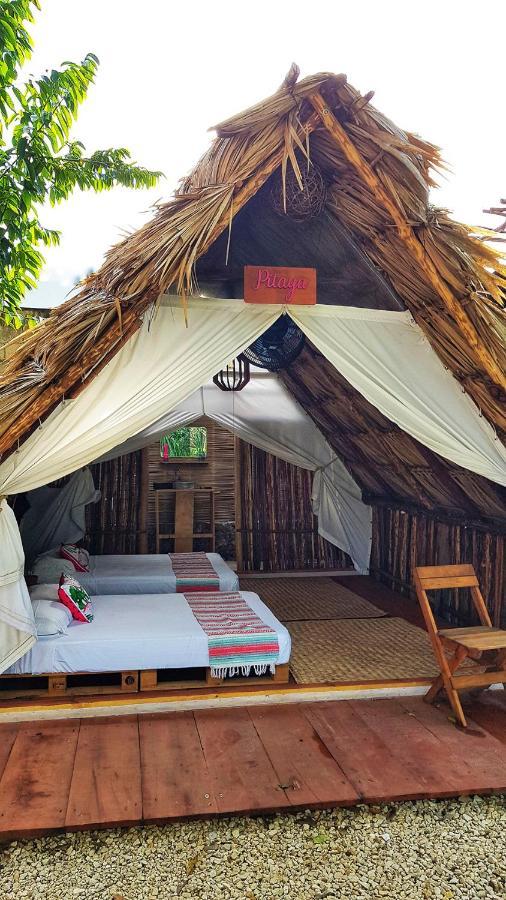El Buho Bacalar Eco-Cabanas Hostal Eksteriør billede
